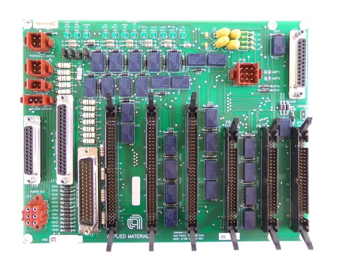 Used AMAT Applied Materials 0100-03406 Gas Panel Distribution PCB Lot of 2 Working