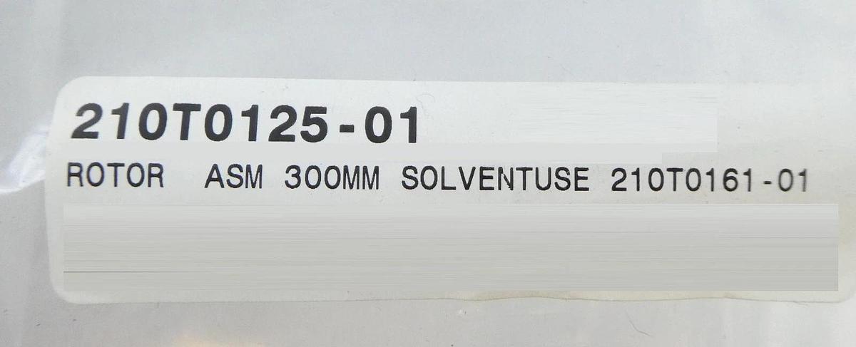 Semitool 210T0125-01 300mm SRD Spin Rinse Dryer Rotor Assembly New Surplus