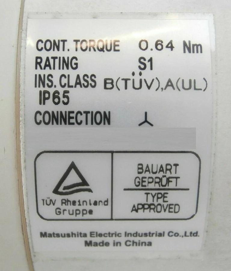 Used Panasonic MSMA021A1E AC Servo Motor Gear Head KE2-KK10 Kokusai Zestone Working