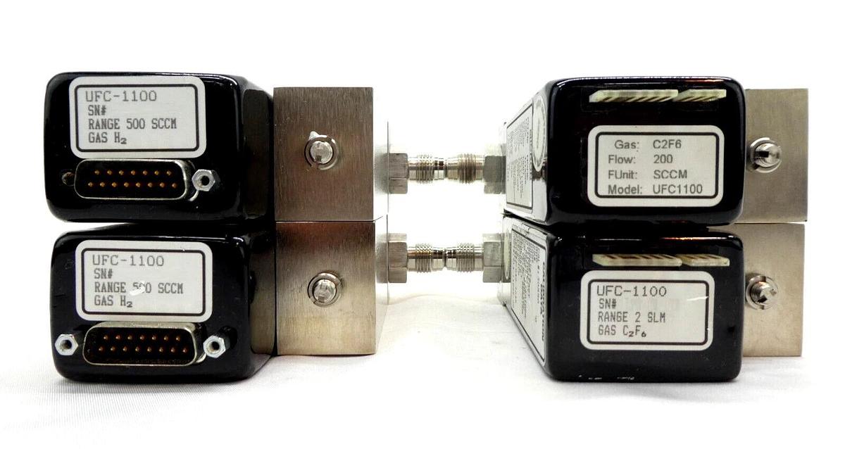 Used UNIT Instruments UFC-1100 Mass Flow Controller MFC Ar HCl NH3 CF4 H2 Lot of 20