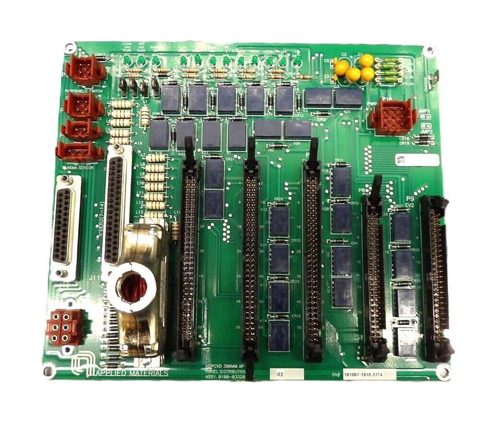 Used AMAT Applied Materials 0100-03320 HDPCVD 300mm AP Gas Distribution PCB Working