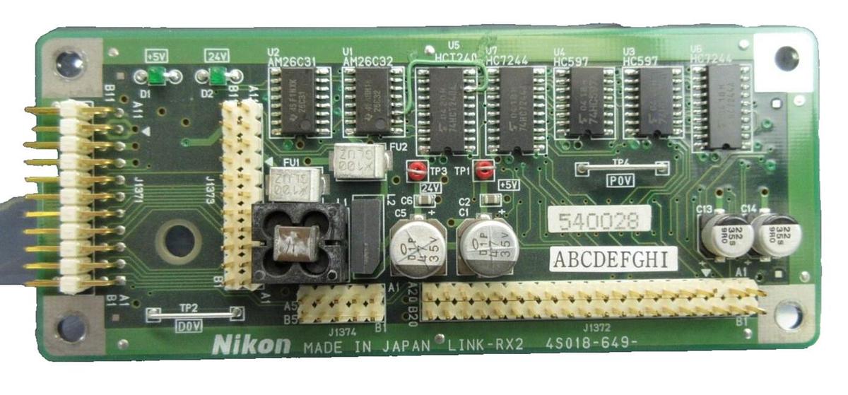 Used Nikon Precision 4S018-649 Processor Board PCB LINK-RX2 NSR System Working