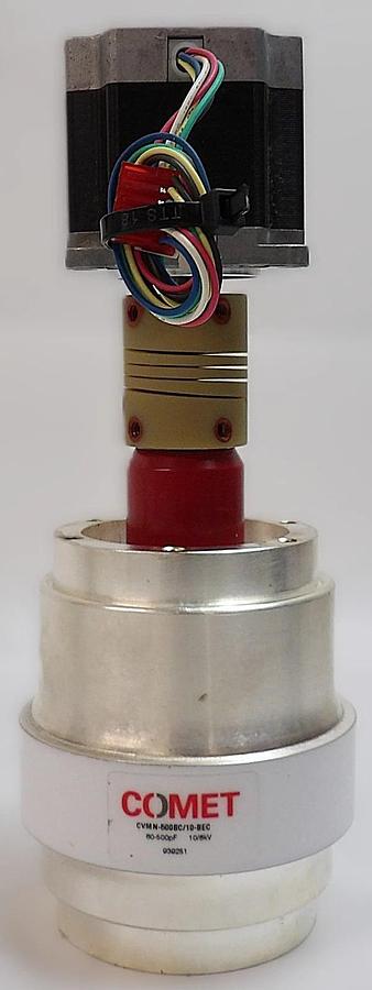 Used Comet CVMN-500BC/10-BEC RF Variable Vacuum Capacitor Lot of 2 Working