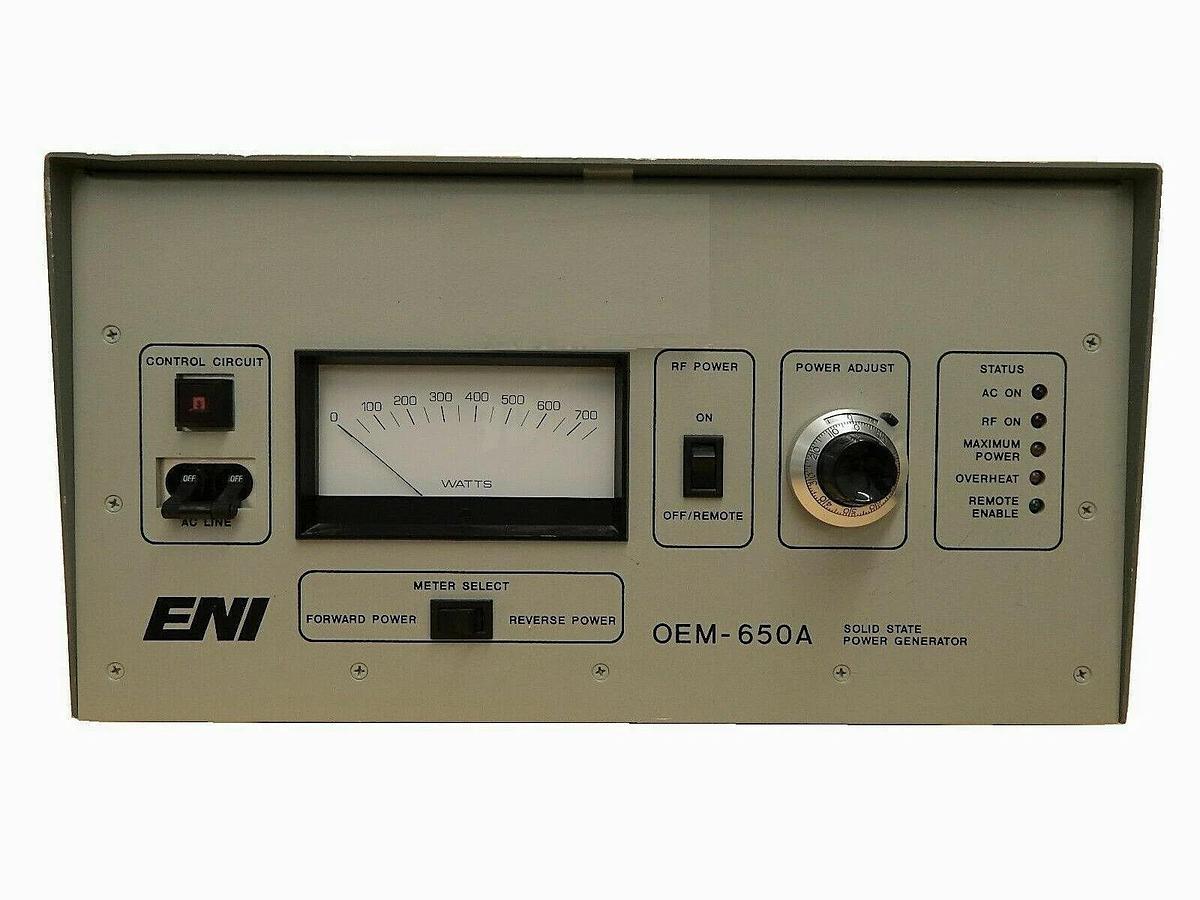 Used OEM-650A ENI OEM-6A-11491-52 Solid State Power Generator Tested Working Surplus