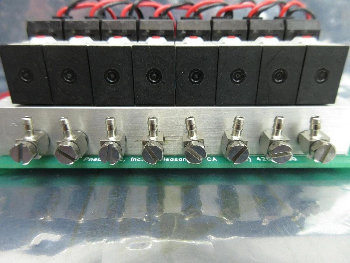 Used TECO Pneumatic DES375-010-8 8-Port Pneumatic Manifold Board PCB HA010E1 Working