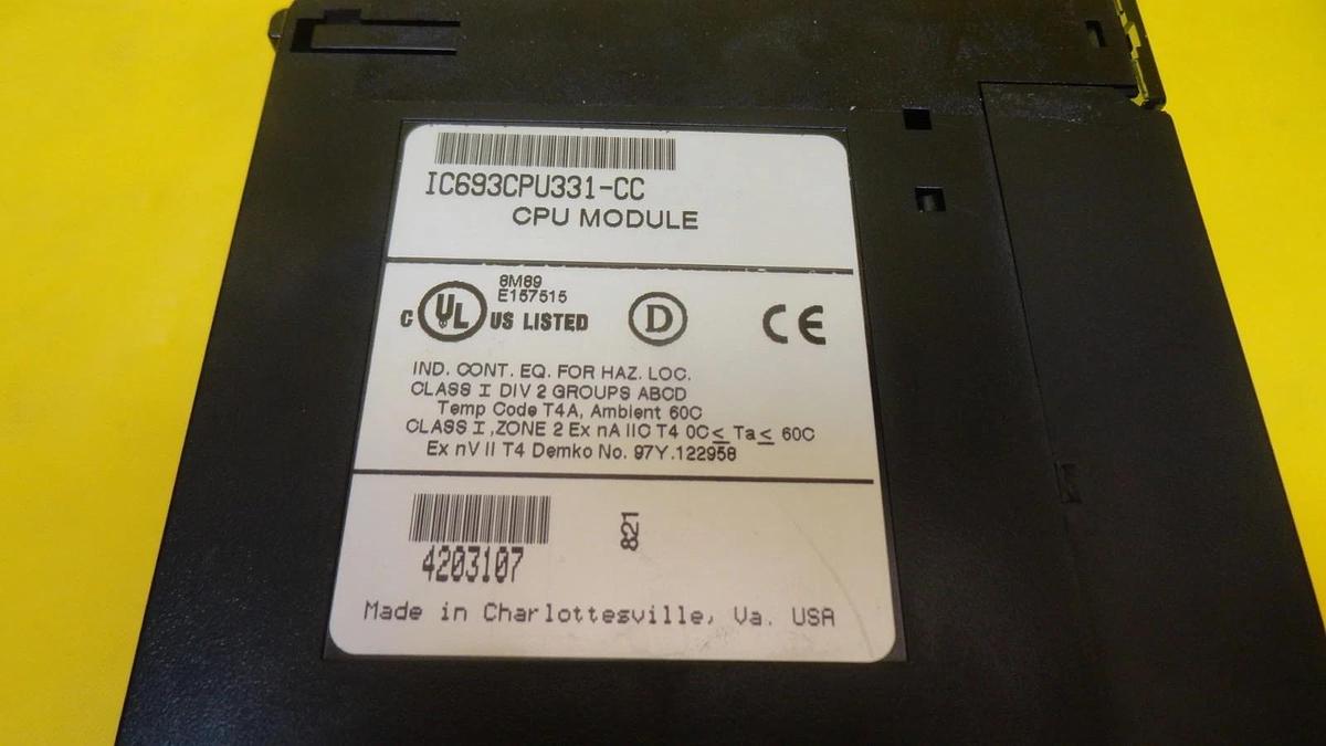 Used GE Fanuc IC693CPU331-CC CPU Module CPU 331 MOD 1 Used Working
