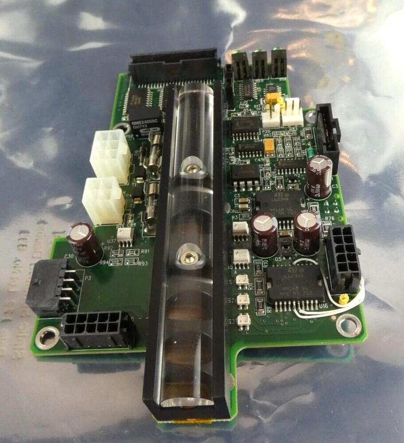 Used Brooks Automation 002-7501-02 Acrylic Rail PCB 002-7502-02 Assembly Working