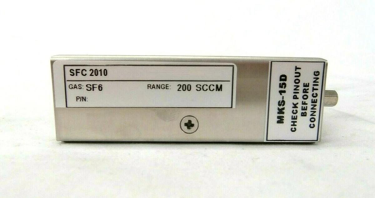 Used Perkin-Elmer SFC 2010 Mass Flow Controller MFC DNA 200 SCCM SF6 Working Spare