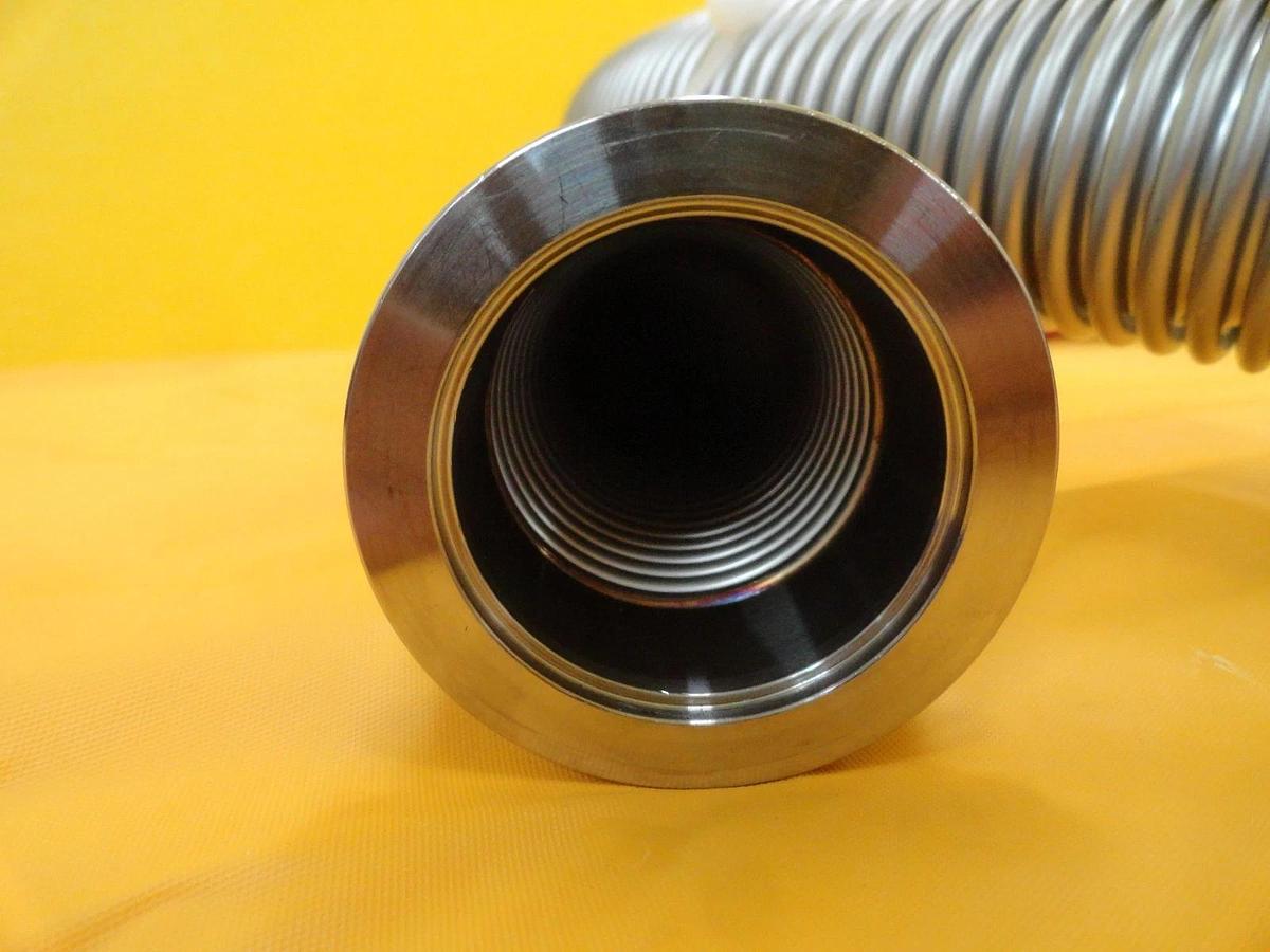 Used MKS Instruments Flexible Bellows Vacuum Hose NW40 8 Foot 2438mm Stainless Used