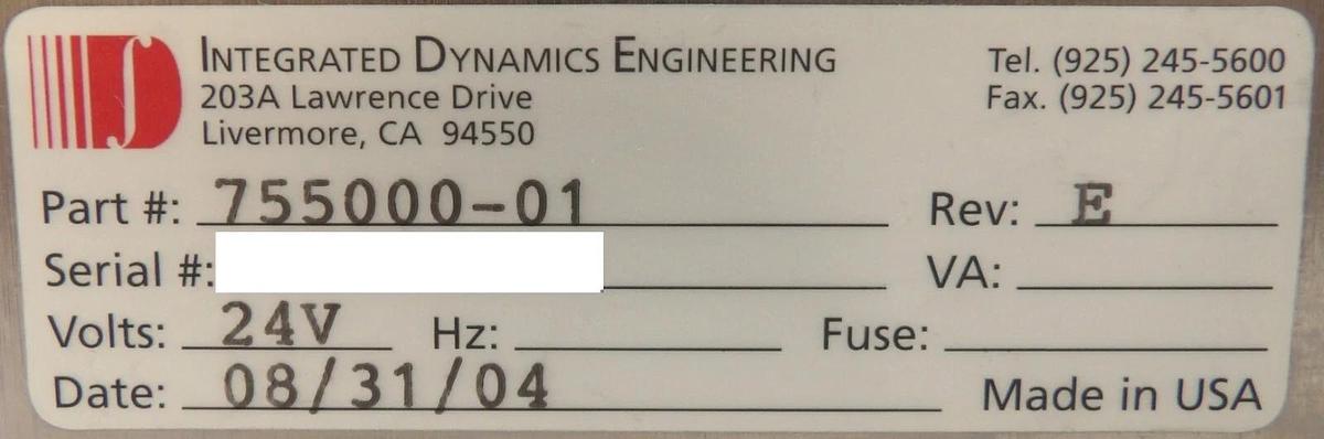 Used IDE Integrated Dynamics 755000-01 Wafer Prealigner Aligner SPA 300 DAS Working