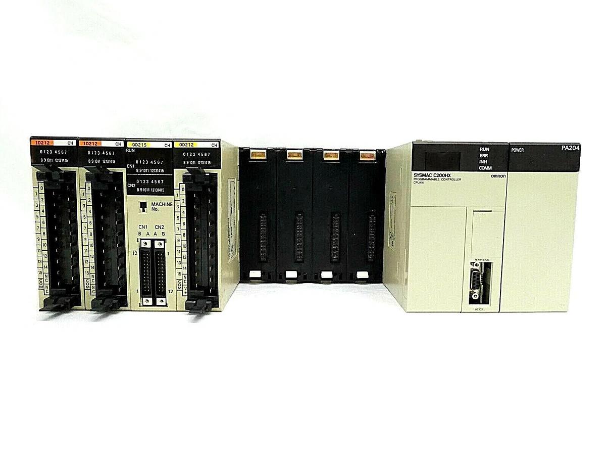 Used Omron C200HX Programmable Logic Controller PLC Microbar Mini Trackmate CPU44-E