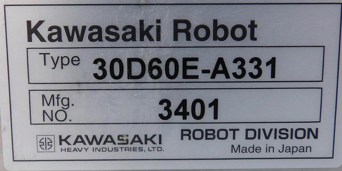 Used Kawasaki 30D60E-A331 Robot Controller EVG150 Resist Tool Spare Surplus
