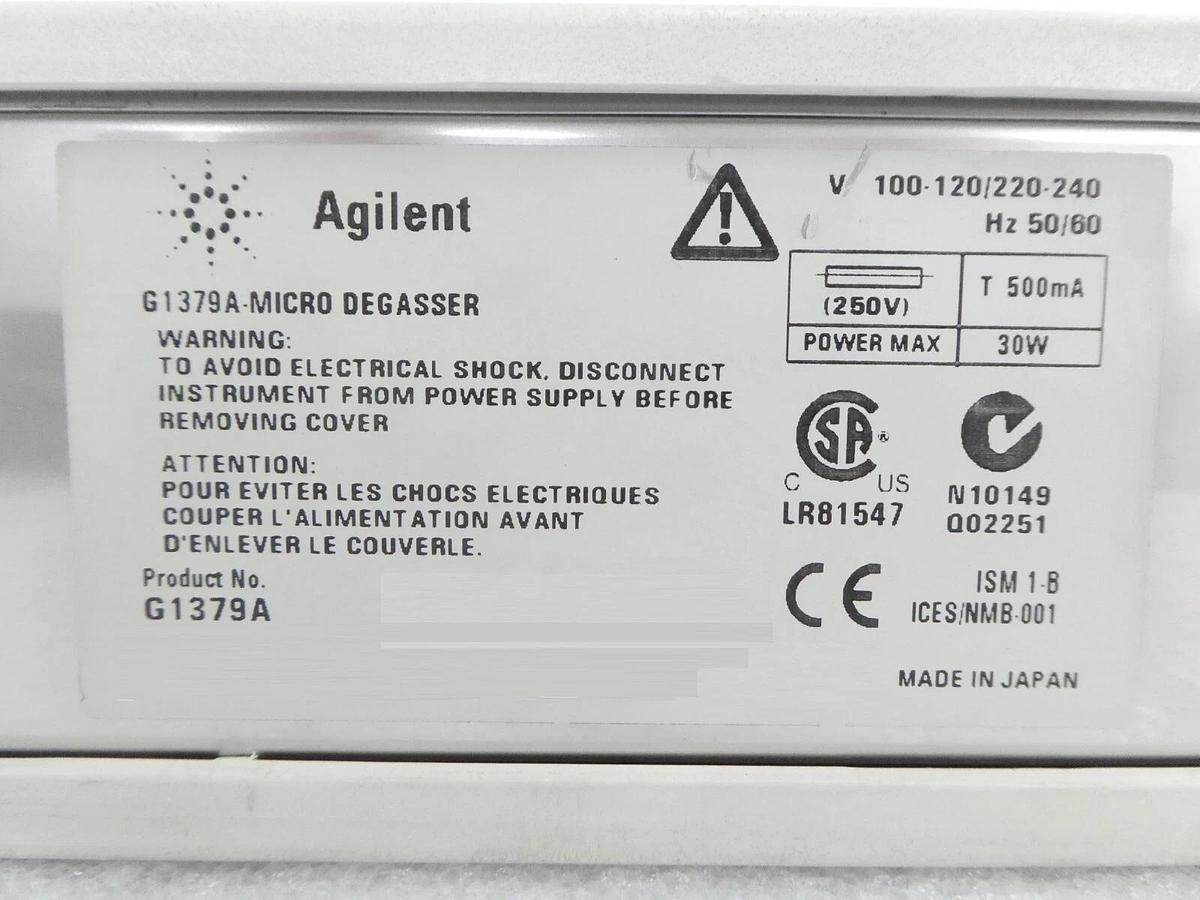 Used Agilent Technologies G1379A Micro Degasser 1100 Series AB Sciex Spare Untested