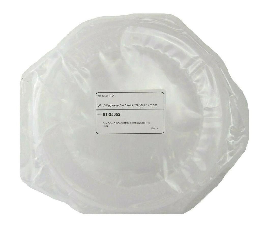 West Coast Quartz 91-35052 200mm Shadow Ring Quartz Notch (2) HSQ300 New Surplus