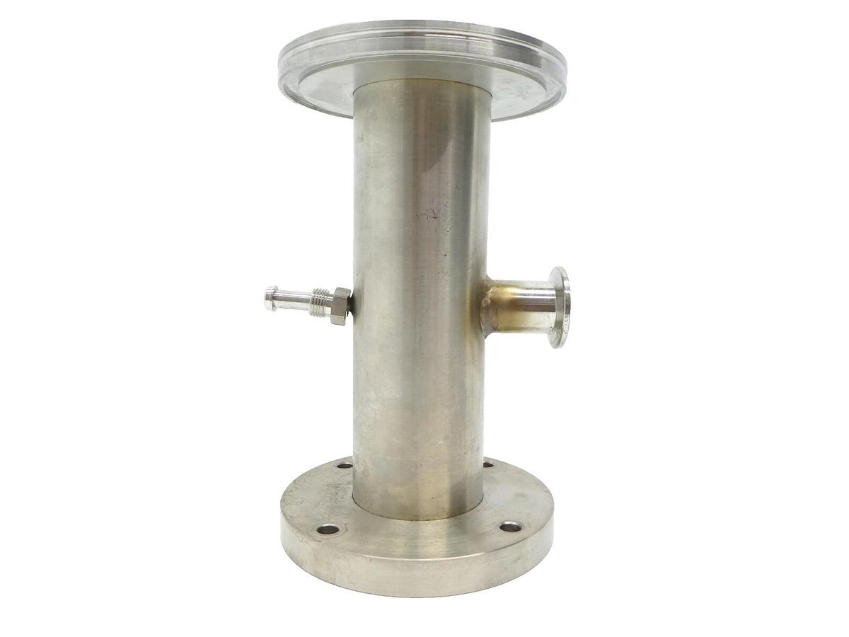 Used Edwards High Vacuum Adapter Tee ISO63 ISO-F to ISO100 ISO-K NW25 4VCR Used