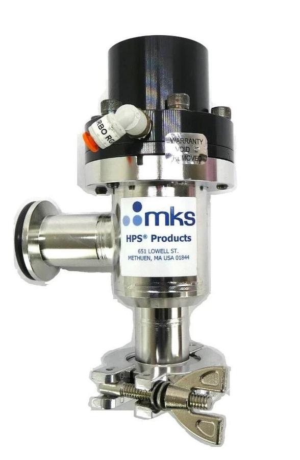 Used MKS Instruments UHV-25-AKK-ENVN Pneumatic Angle Valve AMAT 3870-04136 Working