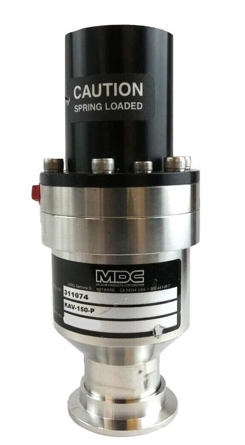 Used MDC Vacuum Products 311074 Pneumatic Angle Valve KAV-150-P Working Suprlus