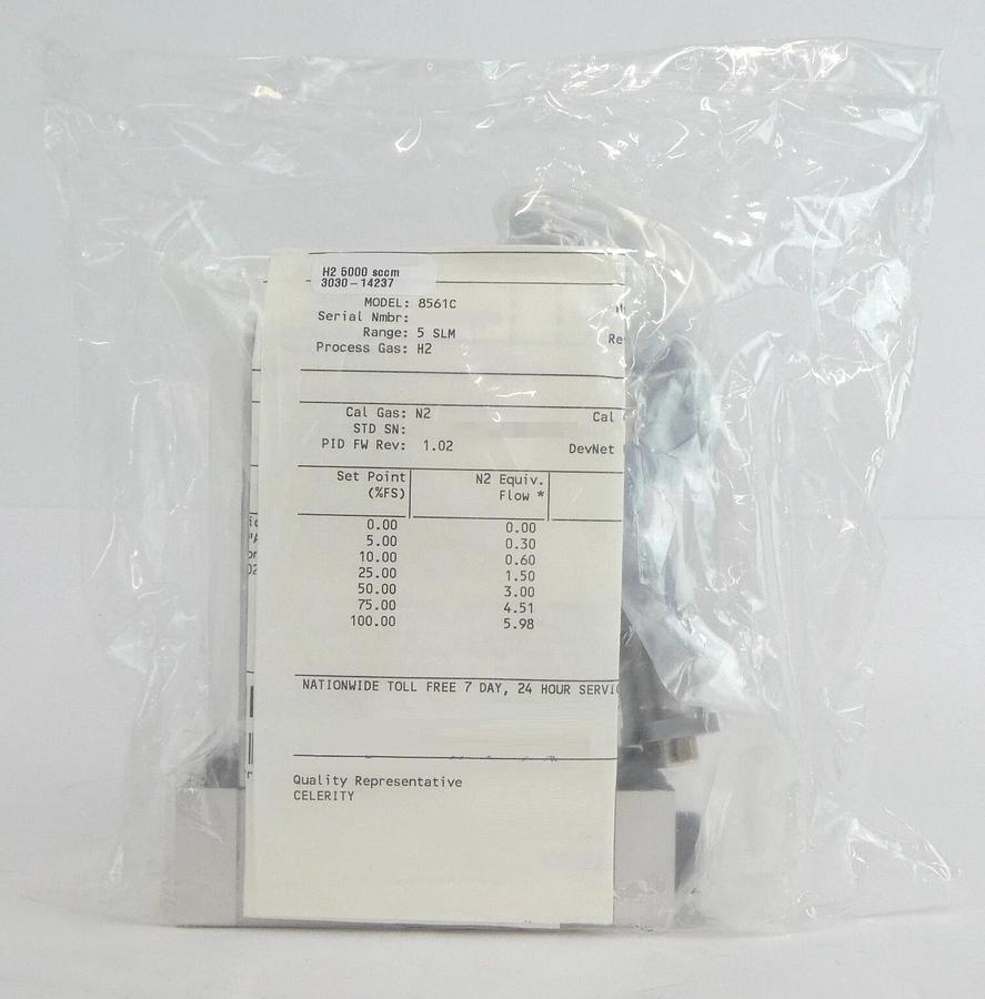 UNIT Instruments UFC-8561C Mass Flow Controller MFC 5000 SCCM H2 Lot of 2 New
