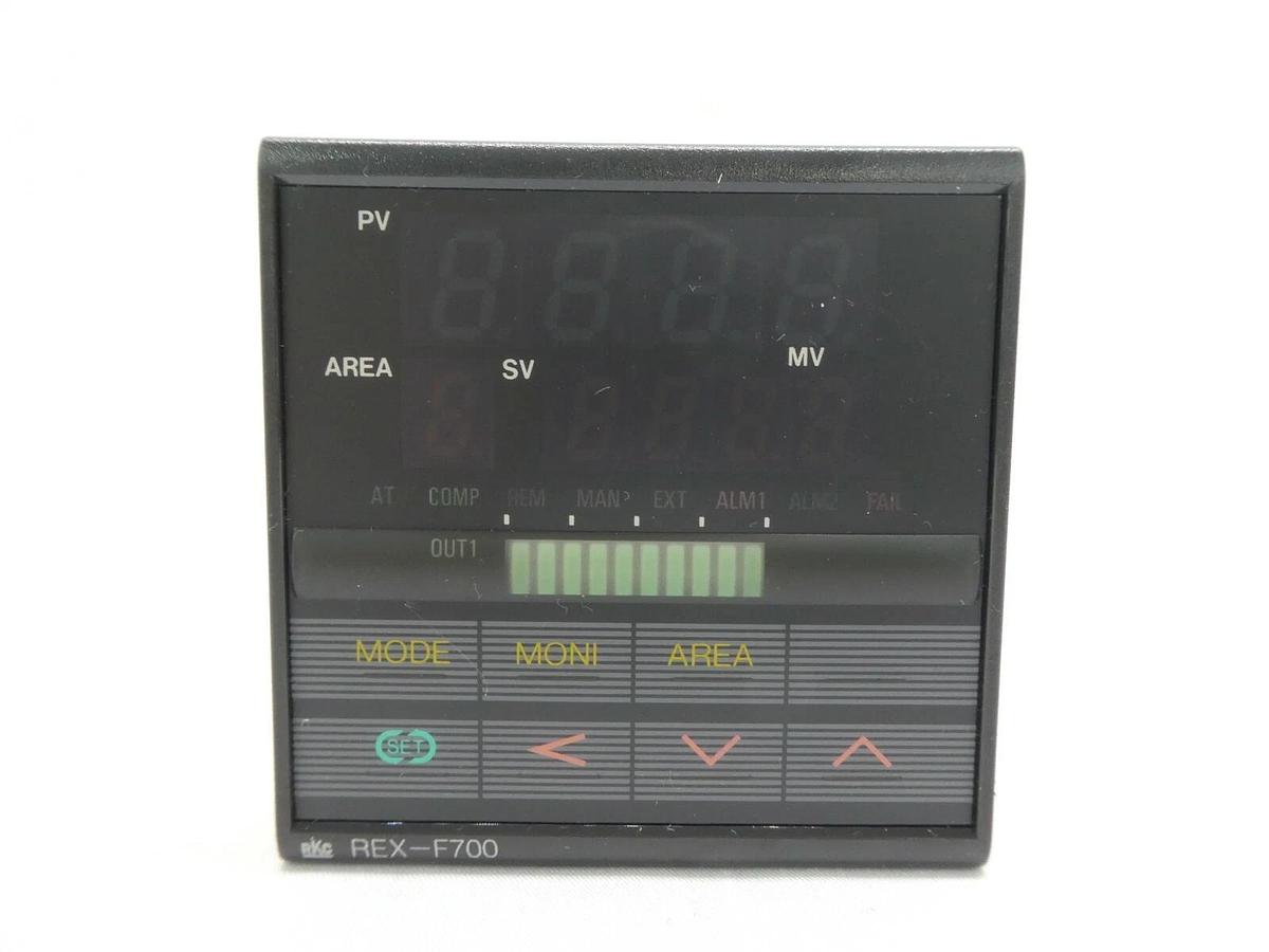 Used RKC REX-F700 Temperature Controller F700FD12 F700FD04 Lot of 2 Working Surplus