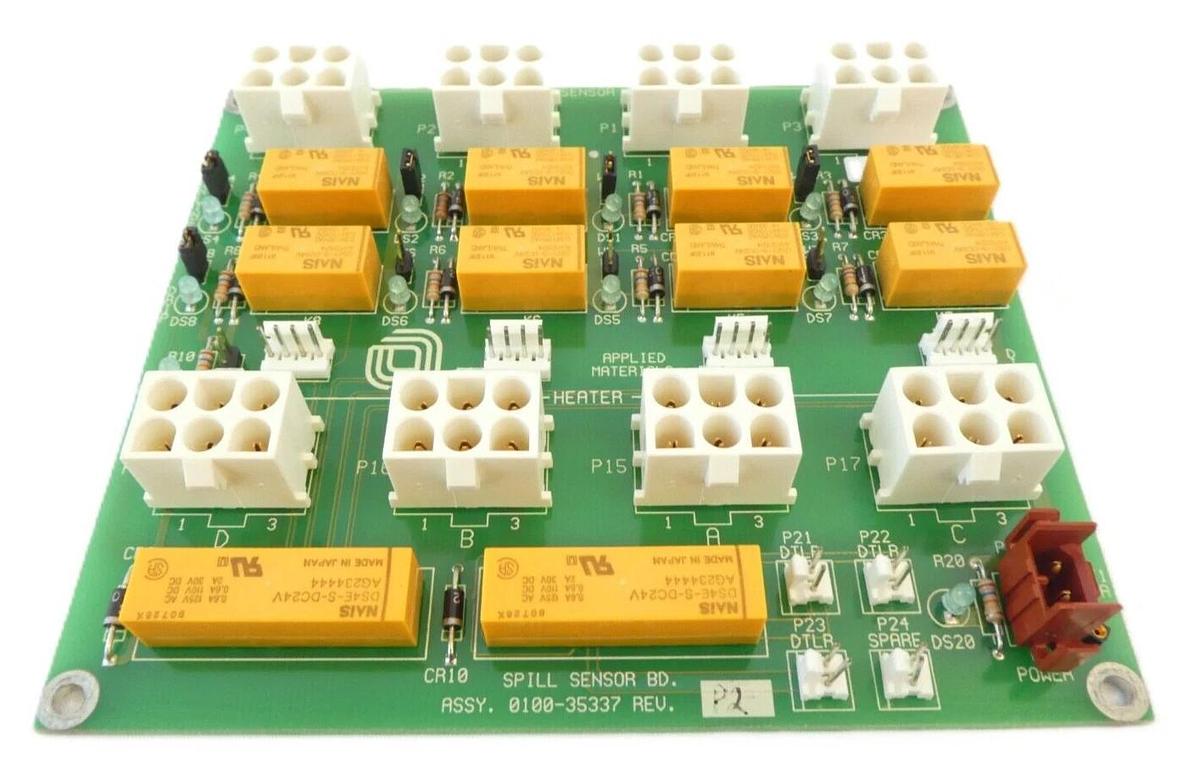 Used AMAT Applied Materials 0100-35337 Spill Sensor PCB Working Surplus