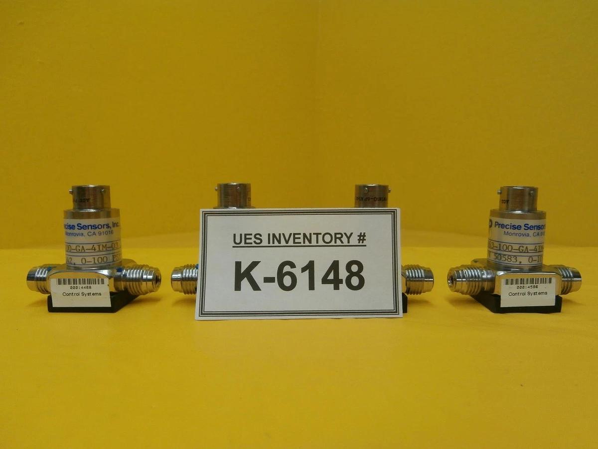 Used Precise Sensors 4863-100-GA-4IM-03 0-100 PSIA Reseller Lot of 4 Used Working