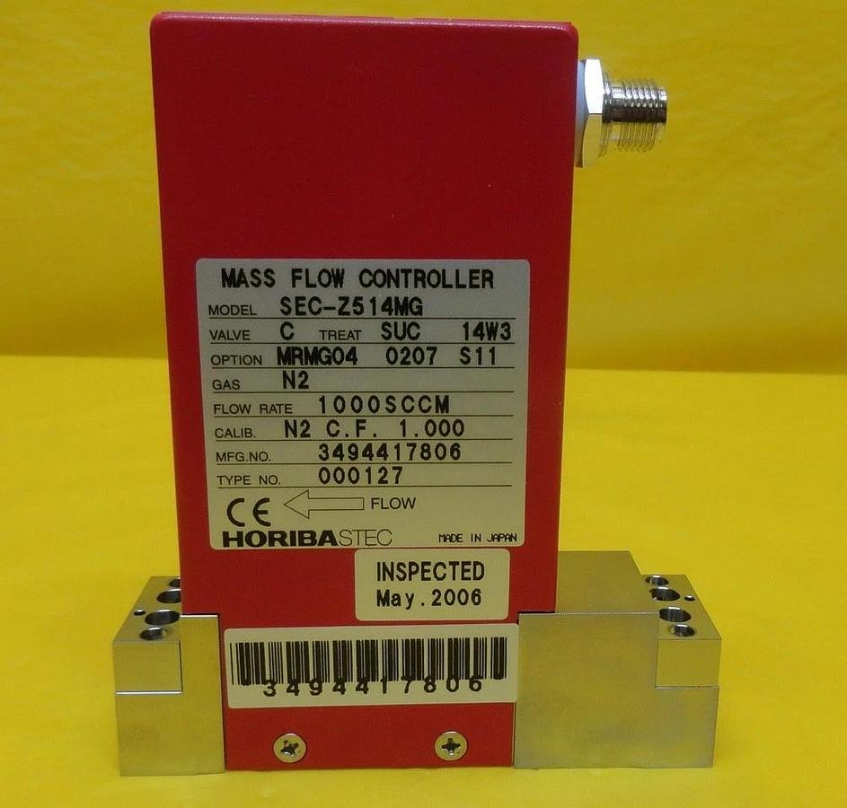 Refurbished Horiba STEC SEC-Z514MG Digital Mass Flow Controller MFC 1000 SCCM N2 Refurbished
