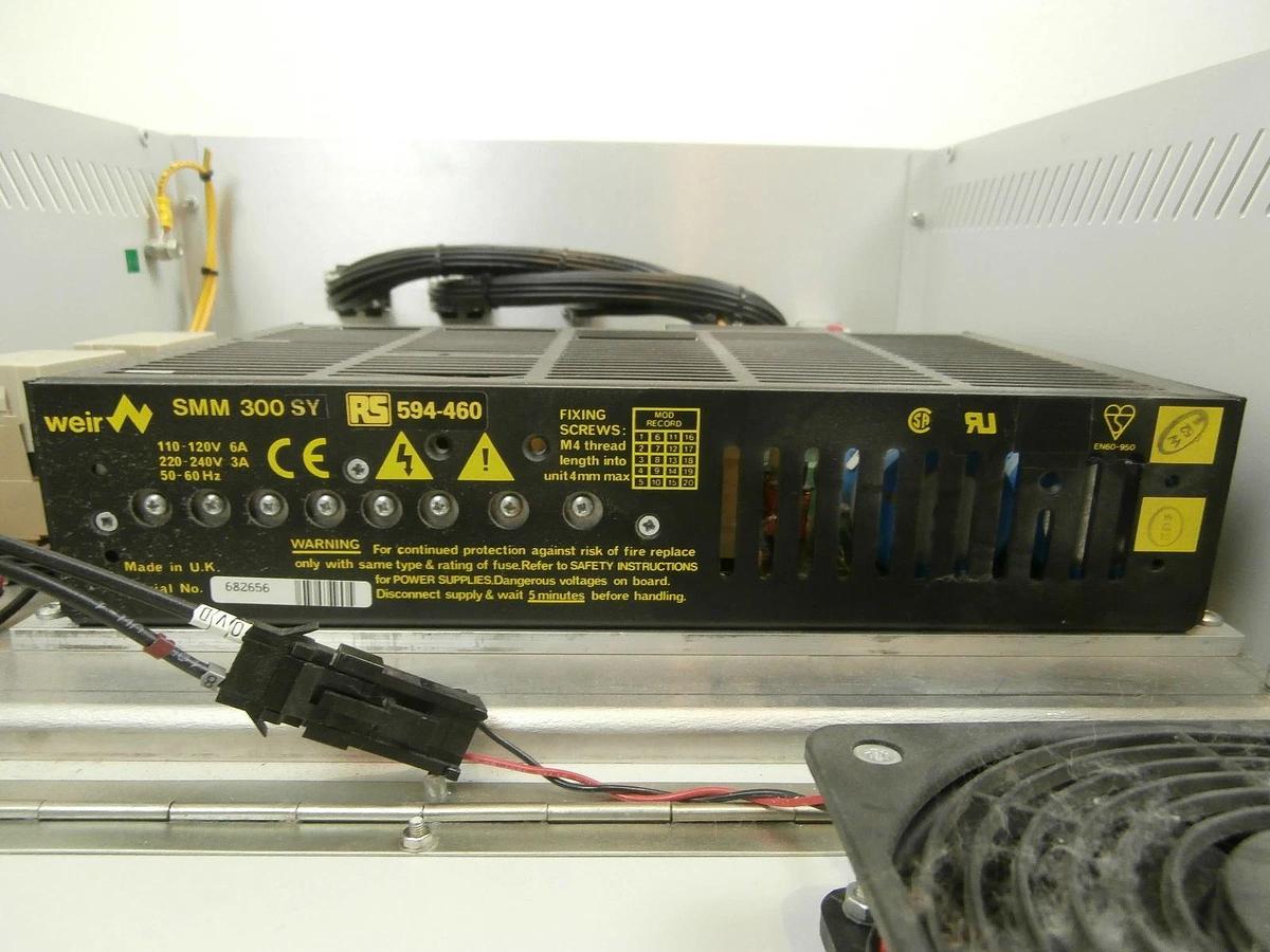 Used Nordiko D00019 Platform Low Tension DC Power Supply 9550 PVD Sputtering Surplus