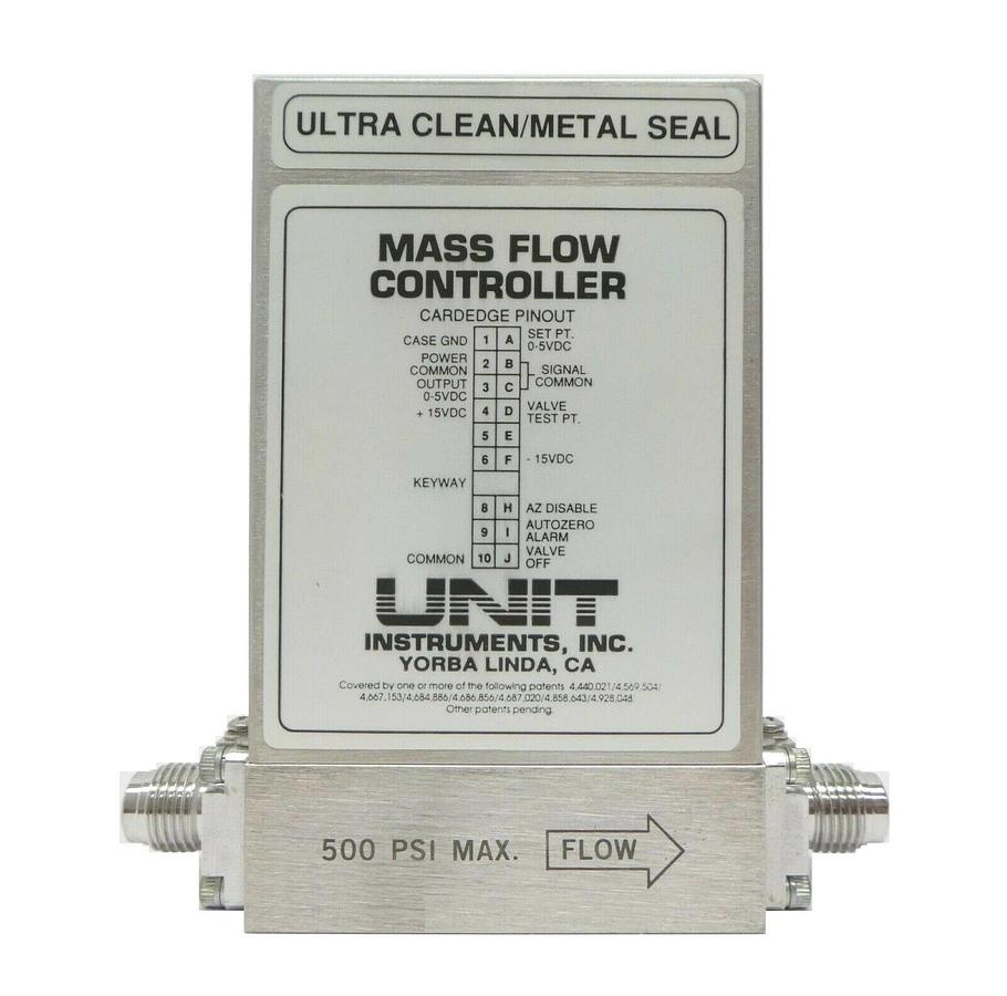 Used UNIT Instruments UFC-8160 Mass Flow Controller MFC 20 SLM Ar Working Spare