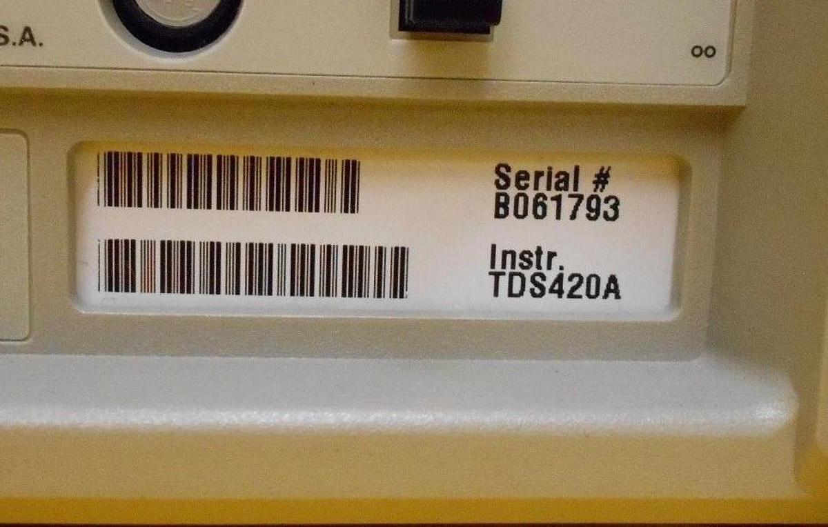 Used Tektronix TDS 420A 4-Channel Digitizing Oscilloscope TDS420A Used Working