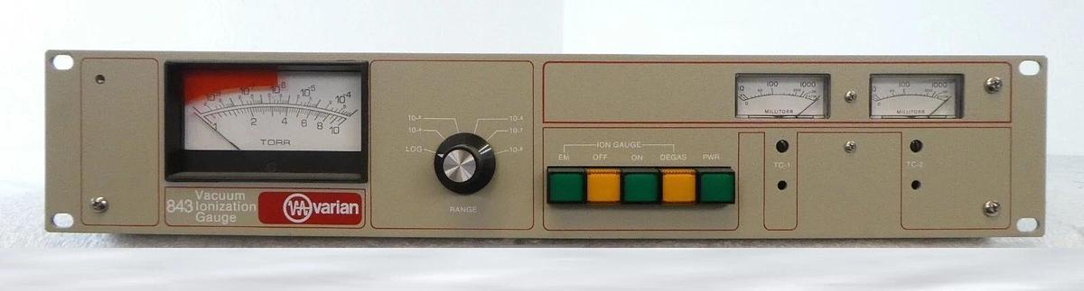 Used Varian 843 Vacuum Ionization Gauge 843 K3100-302 Model 843 Lot of 2 Working