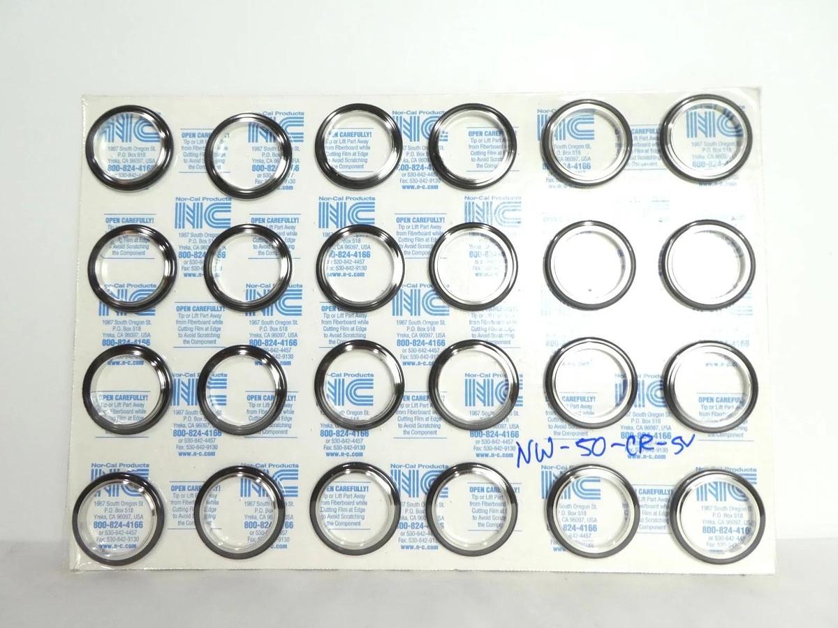 Nor-Cal NW-50B-100 Bored Flange NW-50 x 1" Reseller Lot of 72 New Surplus