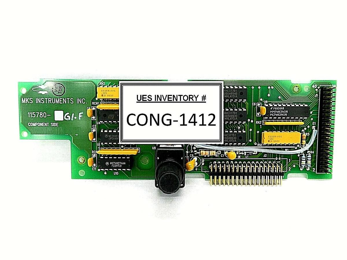 Used MKS Instruments 115780-G1-F Display Panel Knob Interface PCB Board 115779-B