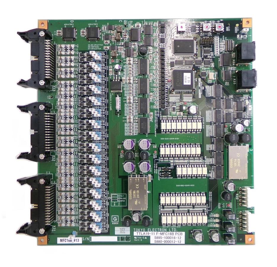 Used TEL Tokyo Electron 5880-000012-12 PCB TTLA19-11 F-MFC16B 5895-100016-12 Working
