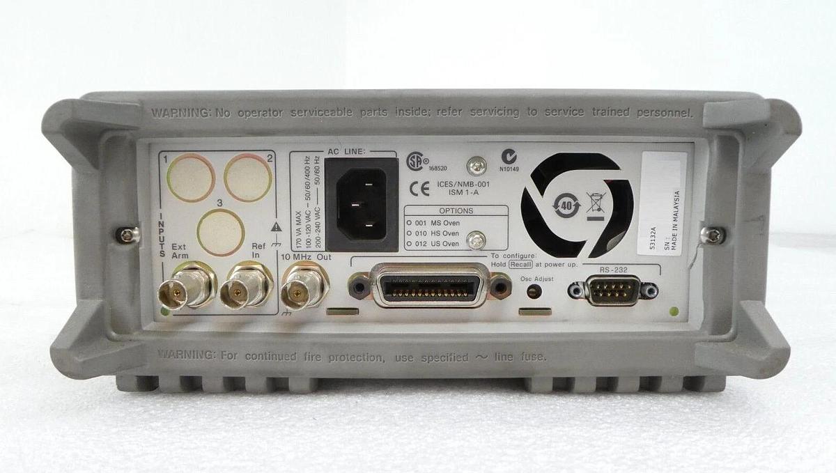 Used Agilent 53132A Universal Frequency Counter 225 MHz OR-601002557 Working Surplus