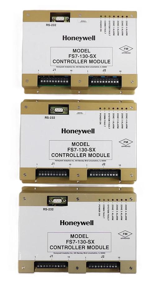 Used Honeywell Analytics FS7-130-SX Controller Module Reseller Lot of 3 Working
