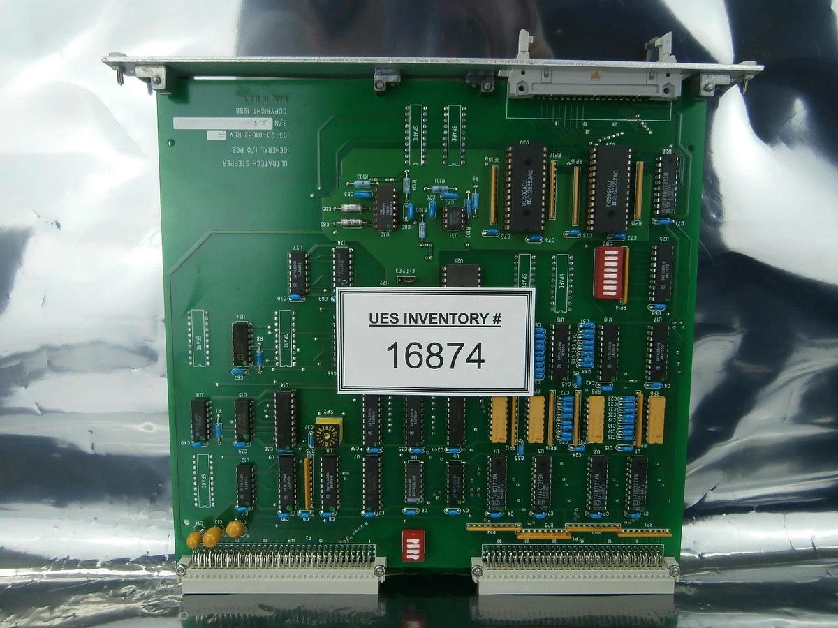 Used Ultratech Stepper 03-20-01082 General I/O PCB VME Card 4700 Titan Used Working