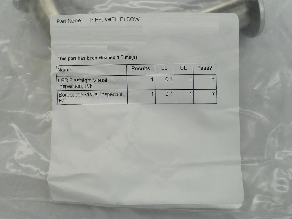 Refurbished Edwards 90 Degree Vacuum Elbow Stainless Steel Pipe NW25 Lot of 3 Refurbished