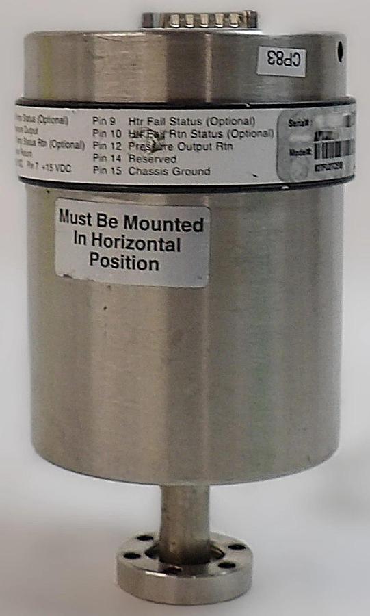 Used MKS Instruments 627FU2TCE5B Baratron Pressure Transducer Dented Spare