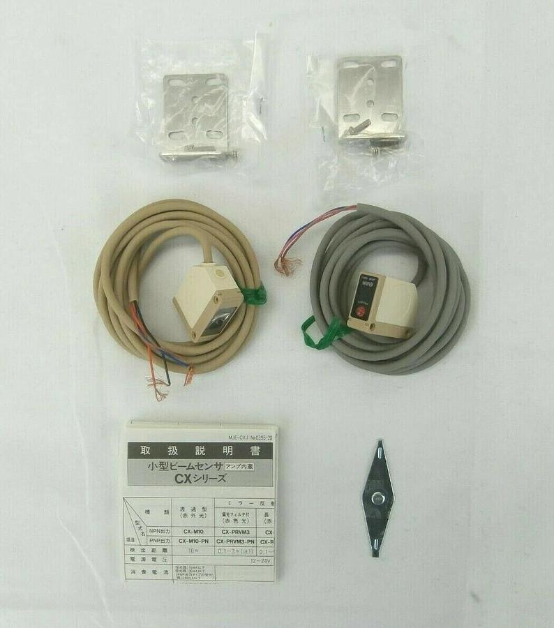 Sunx CX-M10 Photoelectric Sensor with an Inverter Light Reseller Lot of 2 New