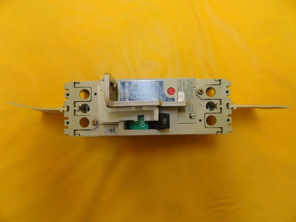 Used Mitsubishi NF50-SWU2 015 Circuit Breaker NF50-SWU Reseller Lot of 5 Used Working
