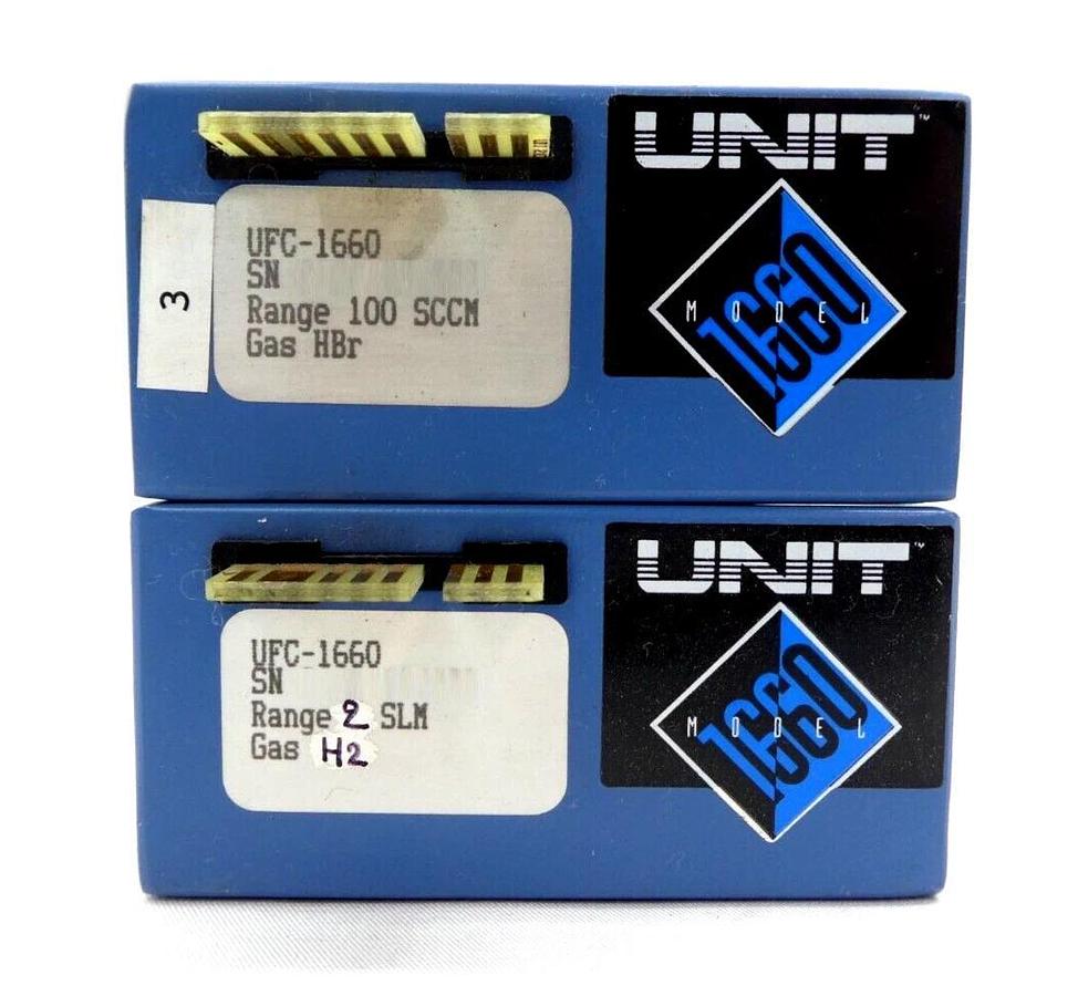 Used UNIT Instruments UFC-1660 Mass Flow Controller MFC Cl2 SiH4 NF3 O2 Ar Lot of 11