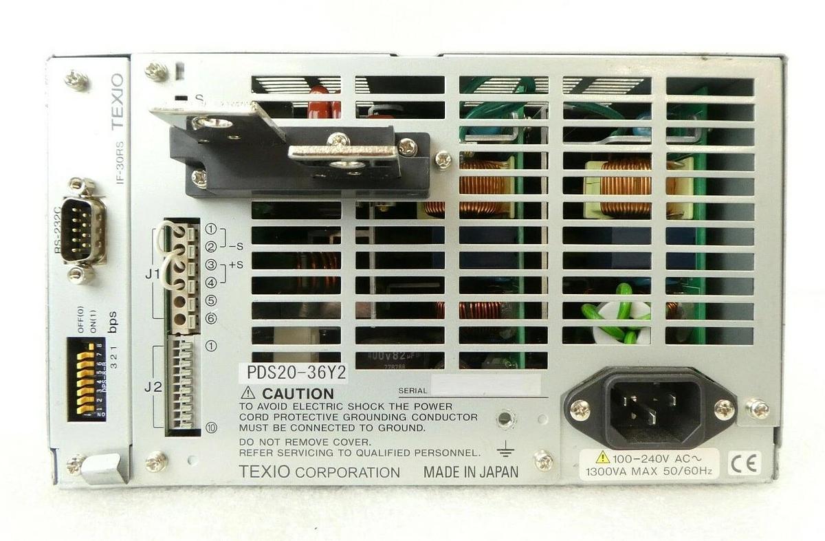 Used Texio PDS20-36Y2 Regulated DC Power Supply Kenwood IF-30RS Tested Working Spare