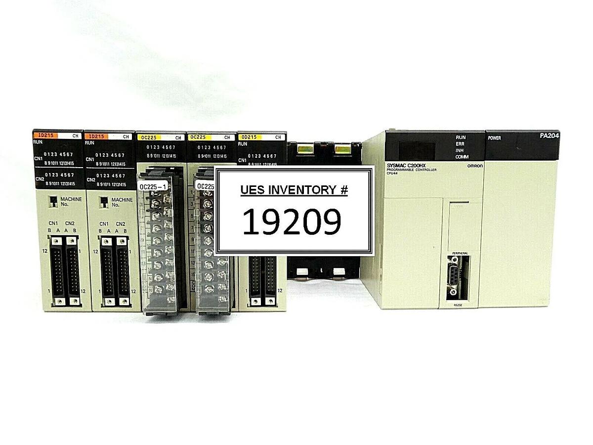 Used Omron C200HX Programmable Logic Controller PLC Microbar Trackmate C200HX-CPU44-E