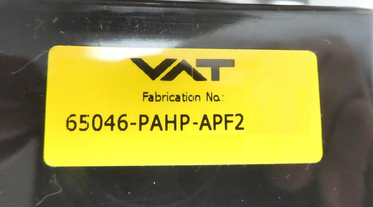 Used VAT 65046-PAHP-APF2 Pendulum Control & Isolation Gate Valve Series 650 Working