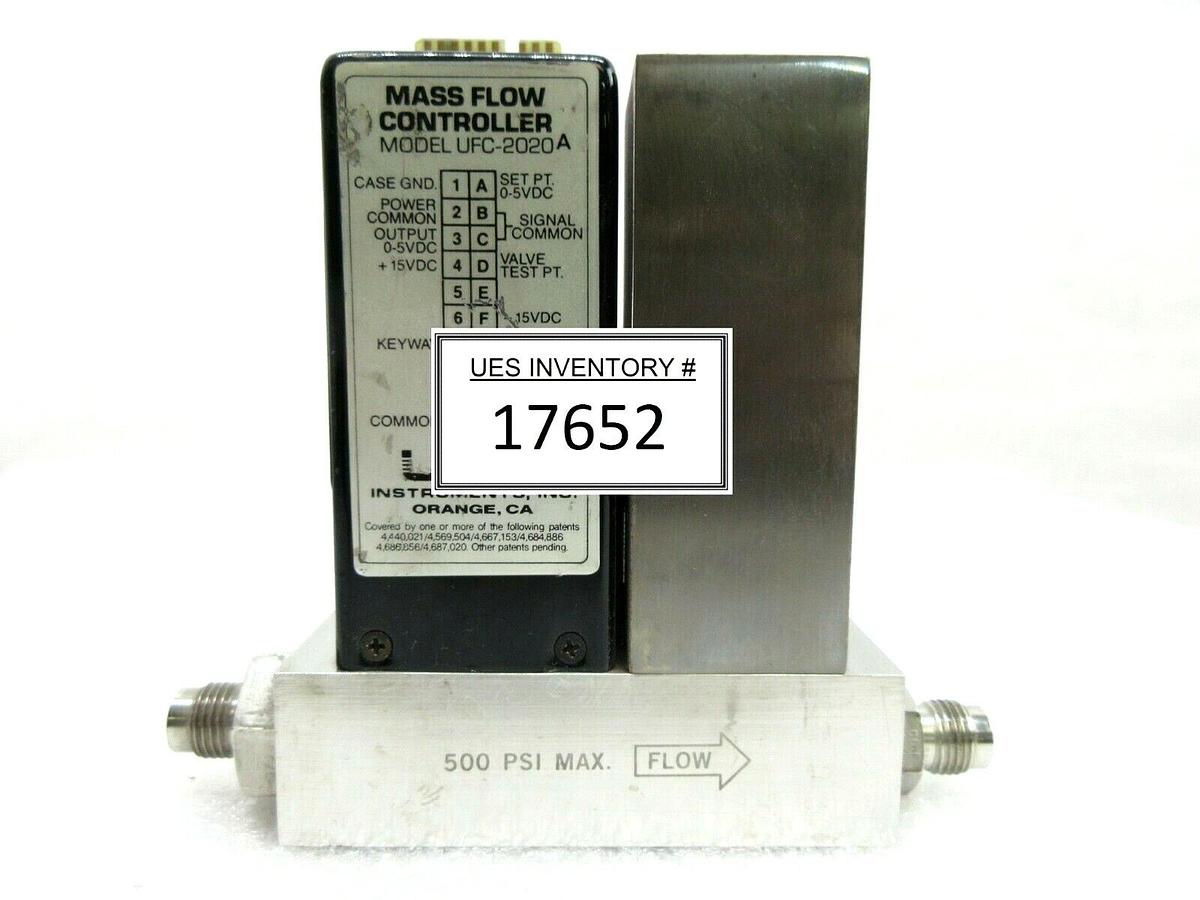 Used Unit Instruments UFC-2020A Mass Flow Controller MFC 30SLM N2 Used Working