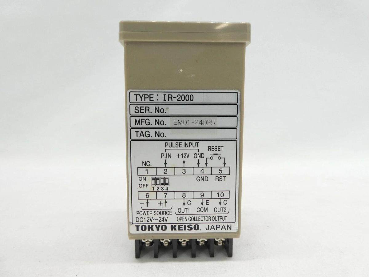 Used Tokyo Keiso EM01-24025 Indicating Totalizer IR-2000 Lot of 18 Working Surplus