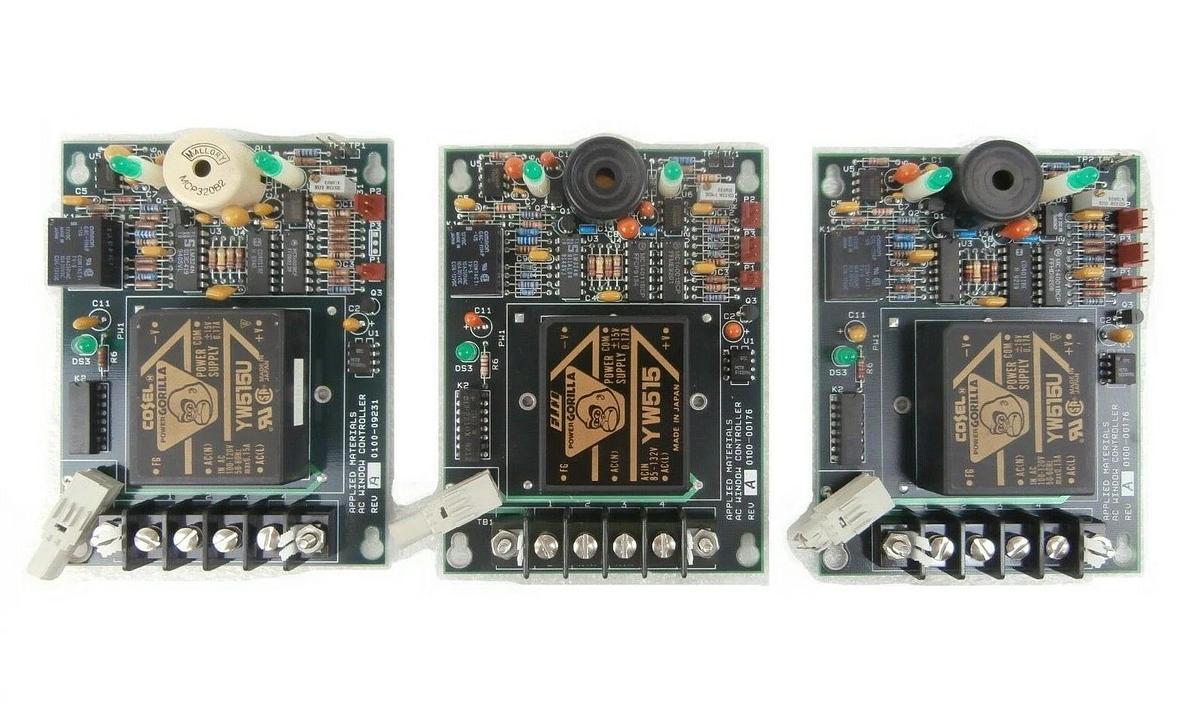 Used AMAT Applied Materials 0110-00176 AC Window Control PCB Lot of 3 Spare Untested