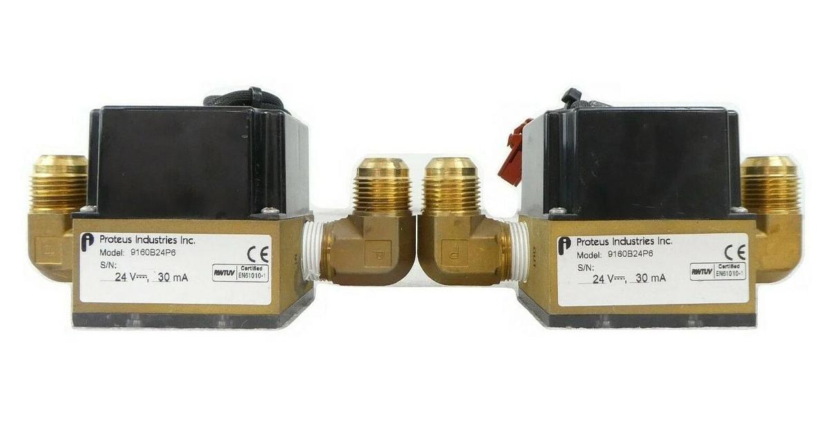 Used Proteus 9160B24P6 Flow Meter AMAT Applied Materials 0190-35440 Lot of 2 Working