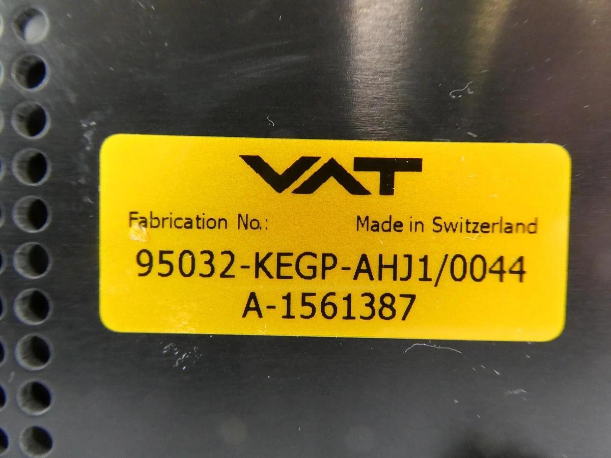 Used VAT 95032-KEGP-AHJ1 Butterfly Valve Control System Series Working Surplus