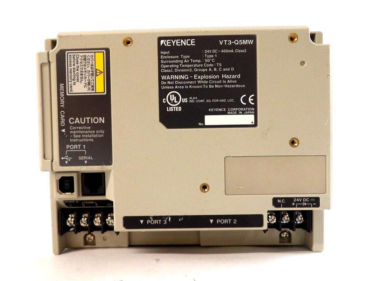 Used Keyence VT3-Q5MW 6" LCD Interface Touch Panel Display Assembly Working Surplus